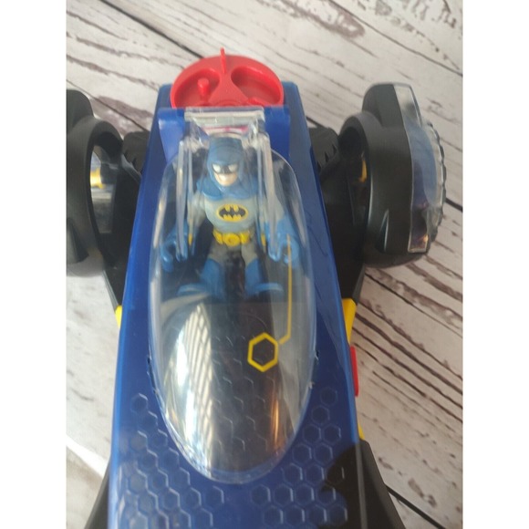 Imaginext DC Super Friends Transforming Batmobile Fisher-Price With Figure - Picture 6 of 7